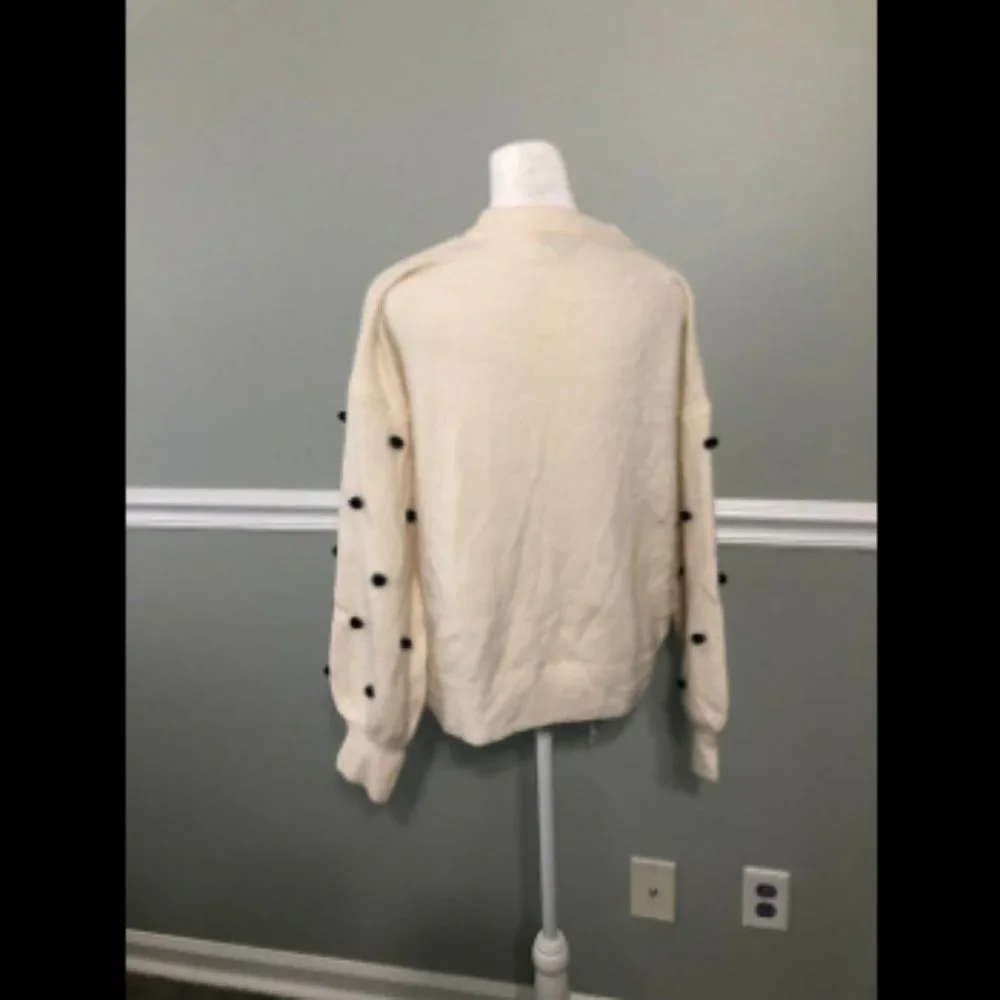 Madewell Pom Pom Brockton Bobble Sweater Sz S - Picture 5 of 6
